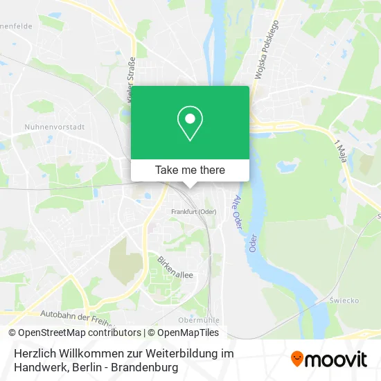 Карта Herzlich Willkommen zur Weiterbildung im Handwerk