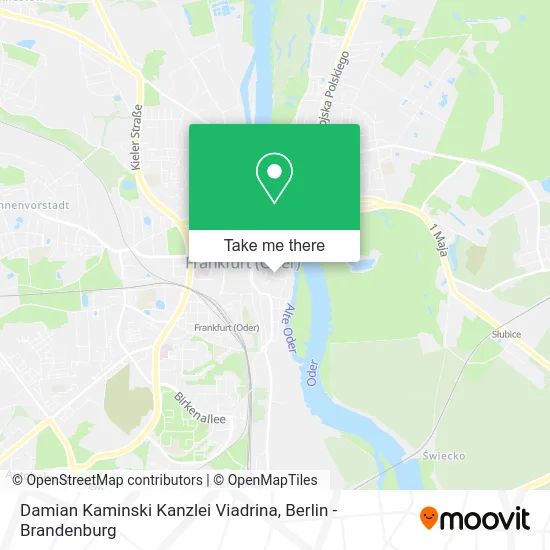 Карта Damian Kaminski Kanzlei Viadrina