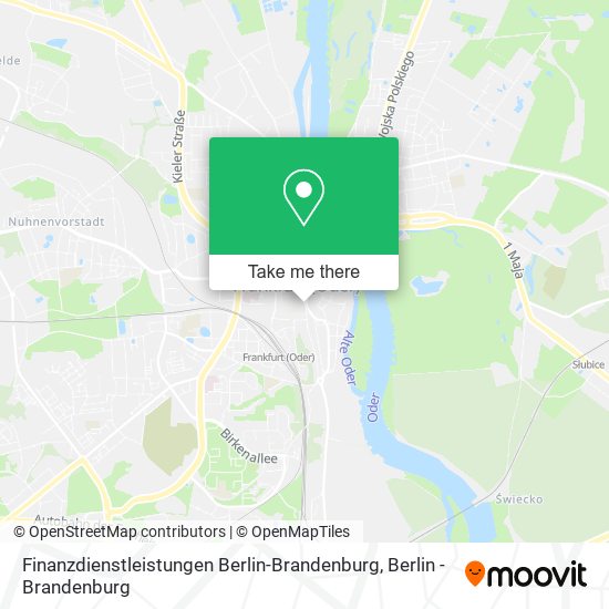 Finanzdienstleistungen Berlin-Brandenburg map