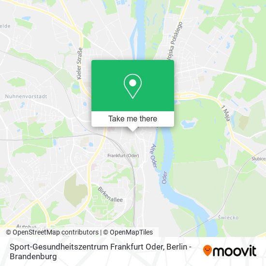 Sport-Gesundheitszentrum Frankfurt Oder map