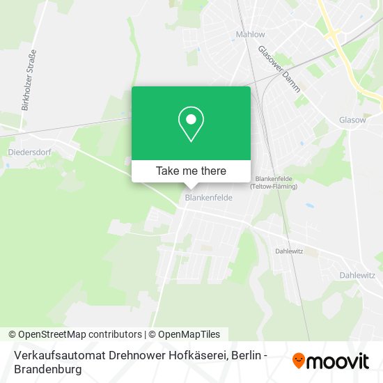 Verkaufsautomat Drehnower Hofkäserei map