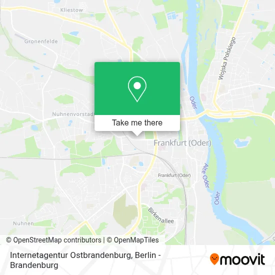 Internetagentur Ostbrandenburg map