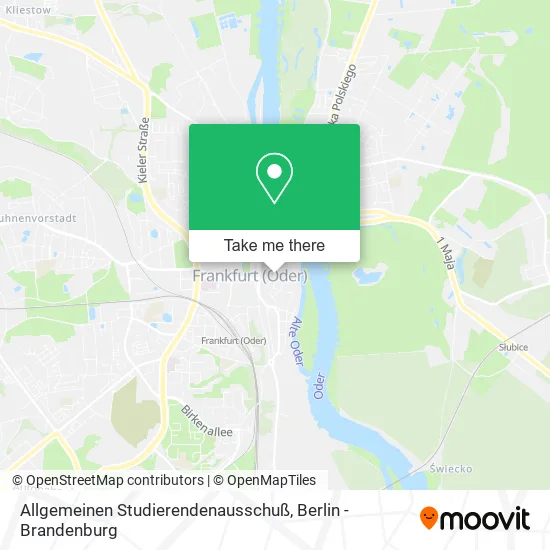 Карта Allgemeinen Studierendenausschuß