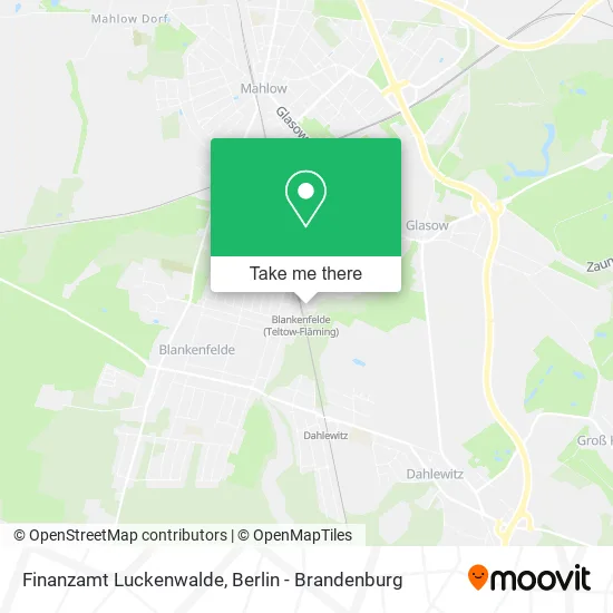 Карта Finanzamt Luckenwalde