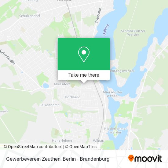 Gewerbeverein Zeuthen map
