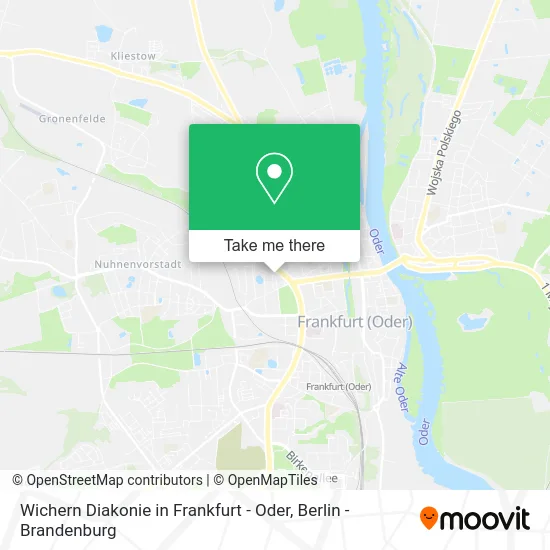 Карта Wichern Diakonie in Frankfurt - Oder