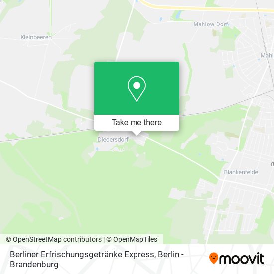 Карта Berliner Erfrischungsgetränke Express