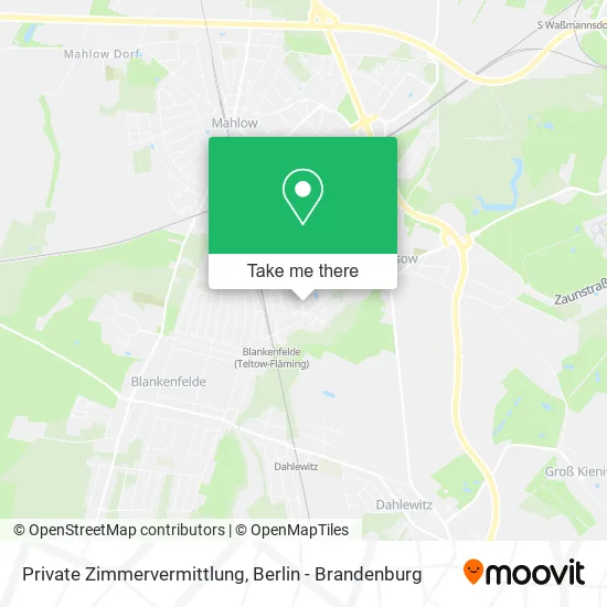 Карта Private Zimmervermittlung