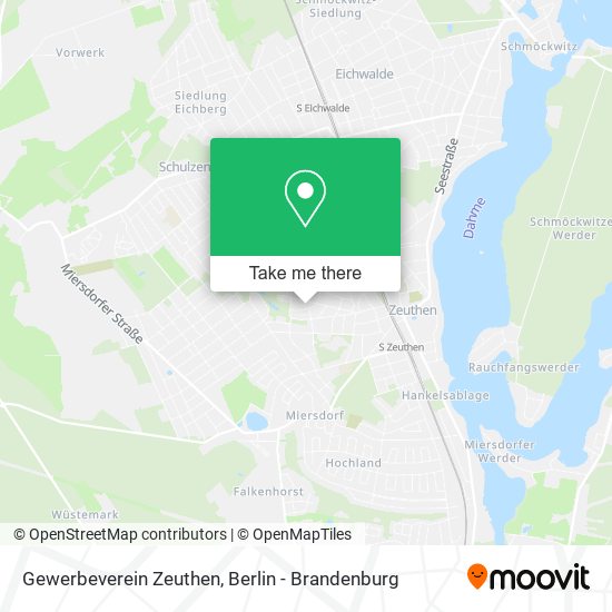Gewerbeverein Zeuthen map