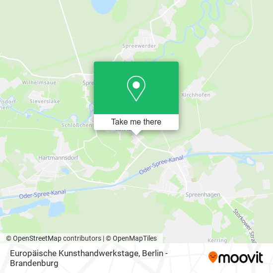 Europäische Kunsthandwerkstage map