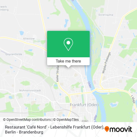 Restaurant 'Café Nord' - Lebenshilfe Frankfurt (Oder) map