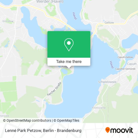 Lenné Park Petzow map