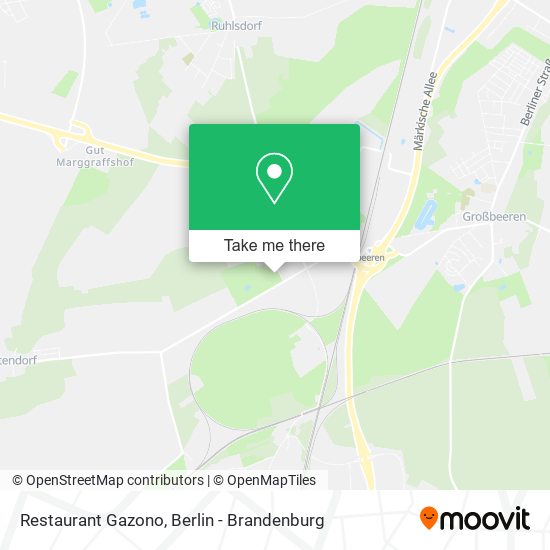 Restaurant Gazono map