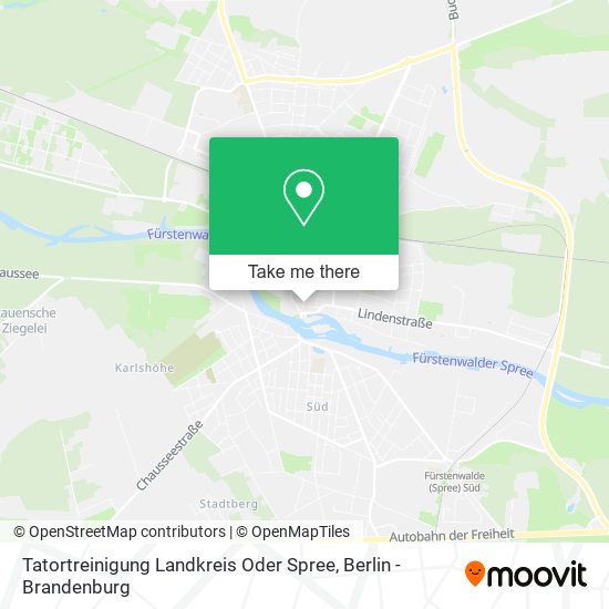 Карта Tatortreinigung Landkreis Oder Spree