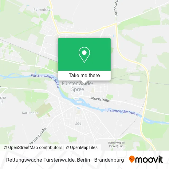 Rettungswache Fürstenwalde map