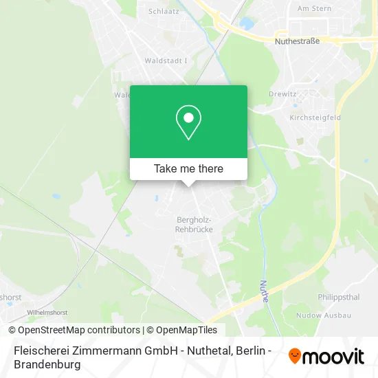 Карта Fleischerei Zimmermann GmbH - Nuthetal