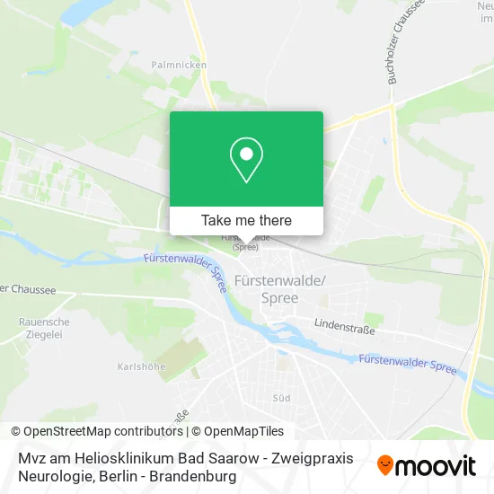 Карта Mvz am Heliosklinikum Bad Saarow - Zweigpraxis Neurologie