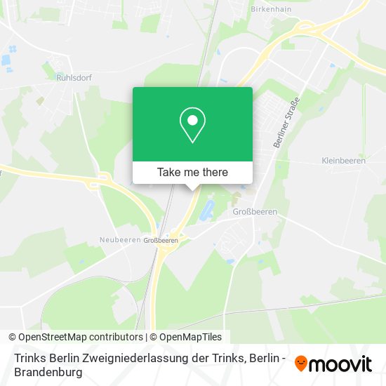 Trinks Berlin Zweigniederlassung der Trinks map