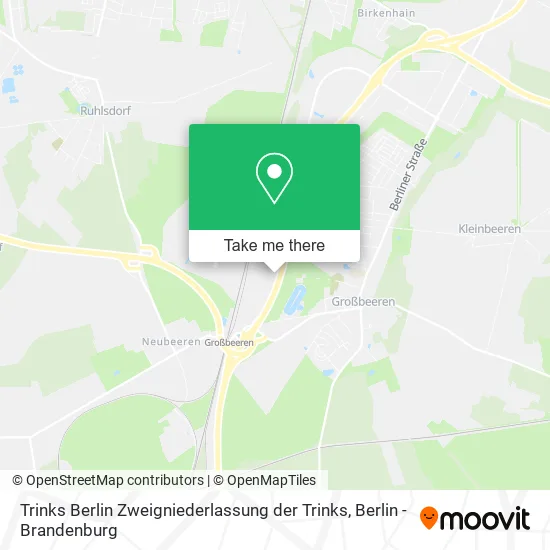 Карта Trinks Berlin Zweigniederlassung der Trinks