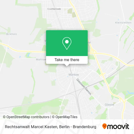 Карта Rechtsanwalt Marcel Kasten