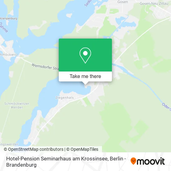 Карта Hotel-Pension Seminarhaus am Krossinsee