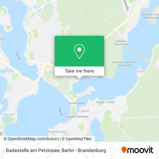 Badestelle am Petzinsee map