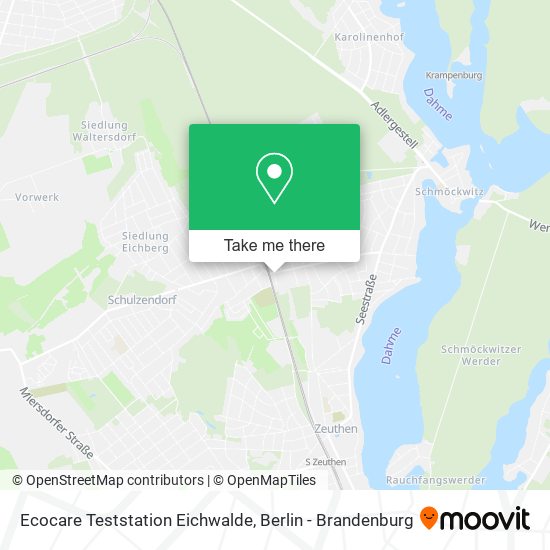 Ecocare Teststation Eichwalde map