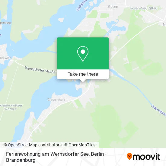 Карта Ferienwohnung am Wernsdorfer See