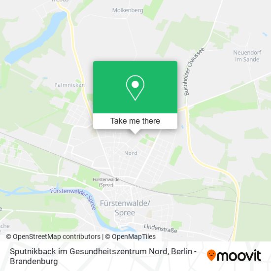 Sputnikback im Gesundheitszentrum Nord map