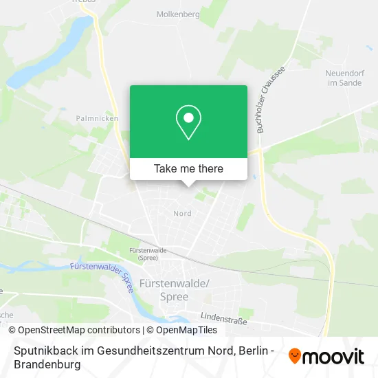 Карта Sputnikback im Gesundheitszentrum Nord