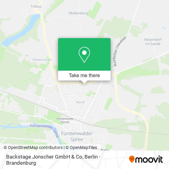 Карта Backstage Jonscher GmbH & Co