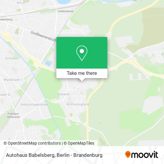 Autohaus Babelsberg map