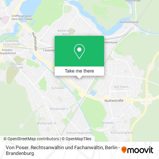 Von Poser. Rechtsanwältin und Fachanwältin map