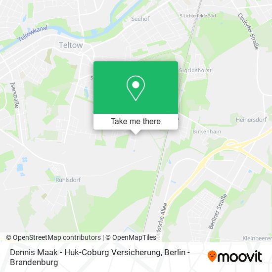 Dennis Maak - Huk-Coburg Versicherung map