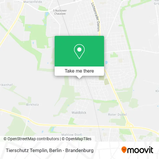 Карта Tierschutz Templin