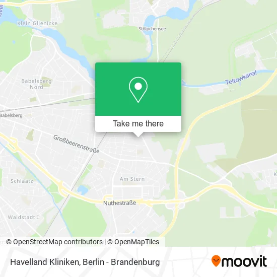 Карта Havelland Kliniken