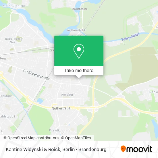 Kantine Widynski & Roick map