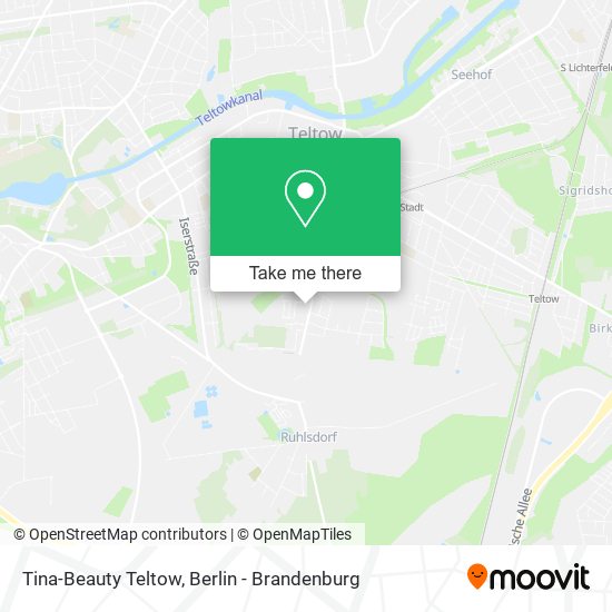 Tina-Beauty Teltow map