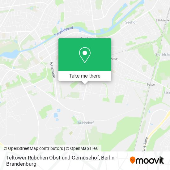 Teltower Rübchen Obst und Gemüsehof map