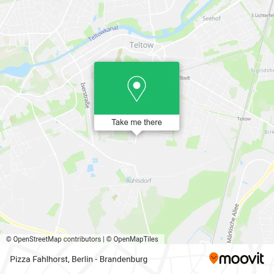 Pizza Fahlhorst map