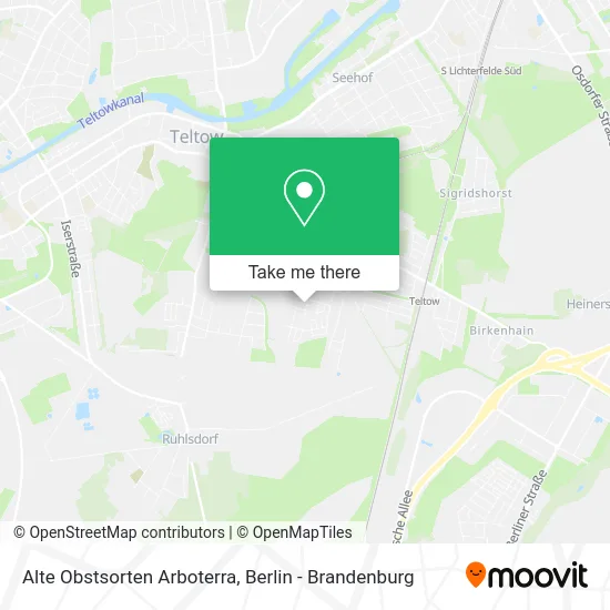 Alte Obstsorten Arboterra map