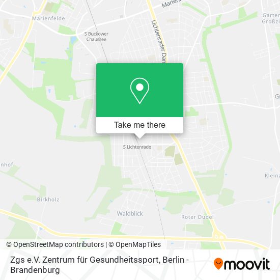 Zgs e.V. Zentrum für Gesundheitssport map