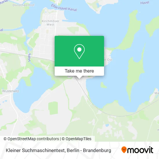 Kleiner Suchmaschinentext map