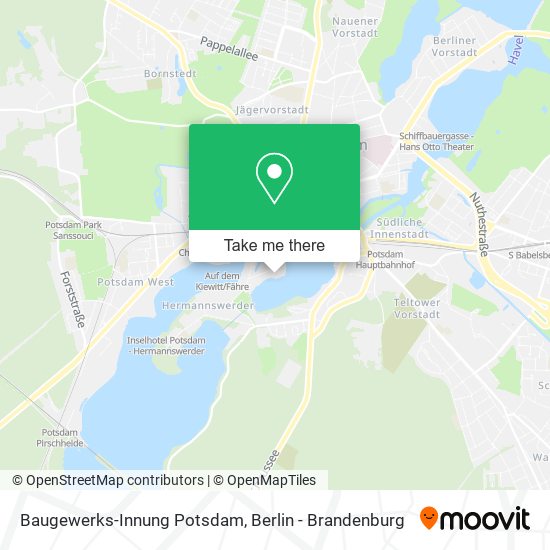 Baugewerks-Innung Potsdam map