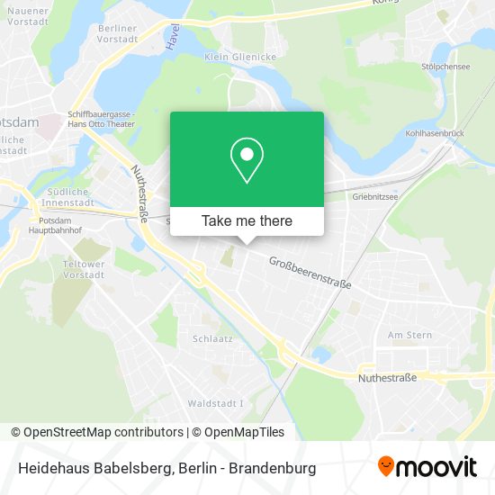 Heidehaus Babelsberg map