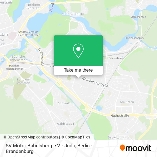 Карта SV Motor Babelsberg e.V. - Judo