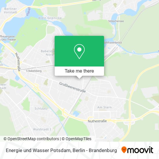 Energie und Wasser Potsdam map