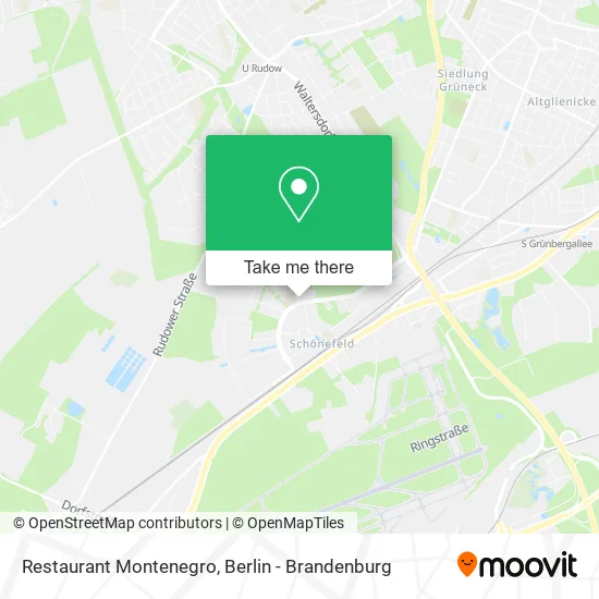 Restaurant Montenegro map