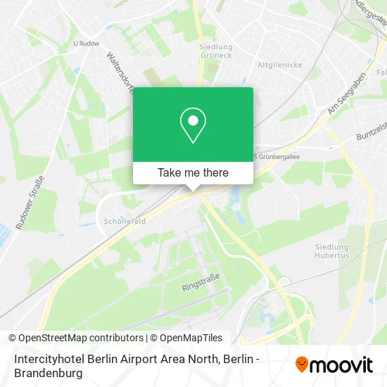 Карта Intercityhotel Berlin Airport Area North