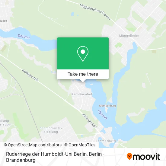 Ruderriege der Humboldt-Uni Berlin map
